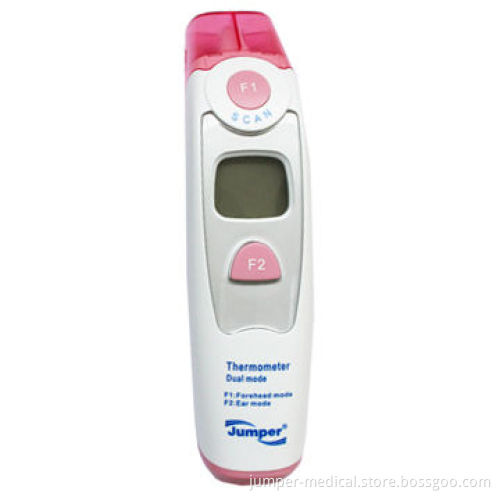 Dual-mode infrared thermometer, forehead and ear mode, babies' healthcare, LCD display, with alarmNew